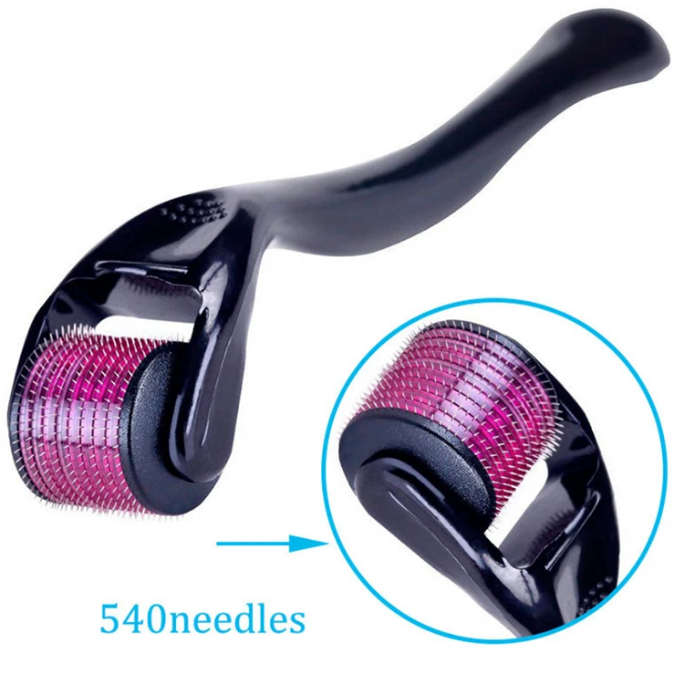 high quality body beauty facial light massager 1.5mm meso 0.3m 540 derma microneedle roller for face hair beard