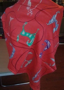 High quality cashmere spun silk scarves