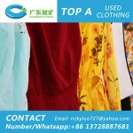 High quality fashionable female chiffon cheap second-hand dress used clothing used clothes