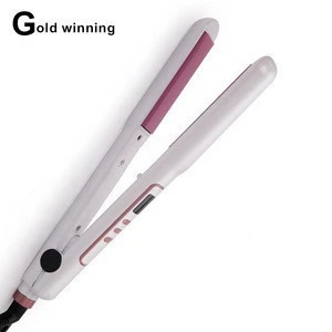 High Quality flat iron LCD Display customized Hair Straightener with precise Temperature controlling