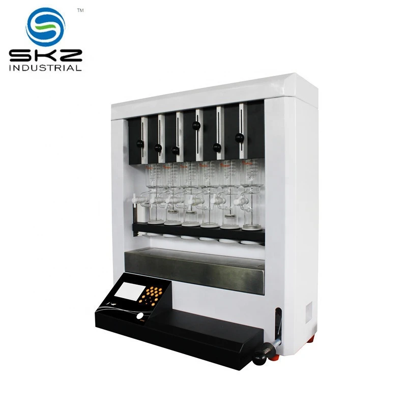 high quality Lab digital automatical 300 Ceilsius 6pcs batch soxhlet extractor analysis instrument