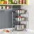 Import High Quality Metal Iron Standing 5 Tiers Pots and Pans Storage Rack Chrome Kitchen Pan Stand Pot Saucepan Storage Holder Rack from China