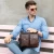 Import High Quality Mini Briefcase Tiding Shiny Wax Oil Leather with Pocket Handbag Vintage Mens Briefcase Genuine Leather Bag from China