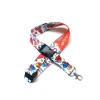 High quality personalized custom logo silk screen printed polyester airline airbus air lanyard for staff free sample