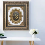 High Quality Plastic and Crystal Stone Coated Islamic  Wall Art Mohammed Wall decoration Muslim Wall Frame and Decor