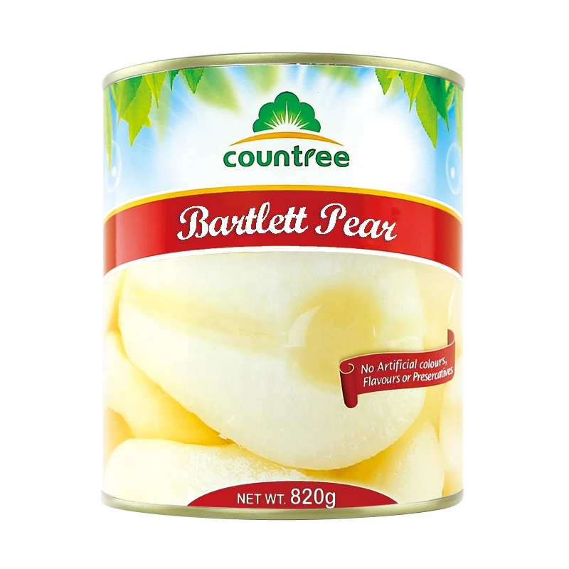 High Quality Preserved Pantry Food Canned Fruits Natural Canned Bartlett Pear