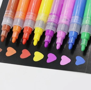 High quality private logo transparent Acrylic Paint marker pens