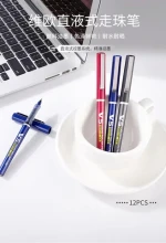 High Quality  red color Veiao brand Rubber Coated Plastic Gel Pen Student Stationery Black Gel Ink Pen Wholesale