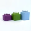 High Quality Round/ Square Colorful Glass Jar with CRC Type Lid for Flower