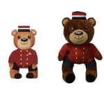 High Quality Soft Stuffed Brown Bear Plush Toy for Childrens Christmas Gifts