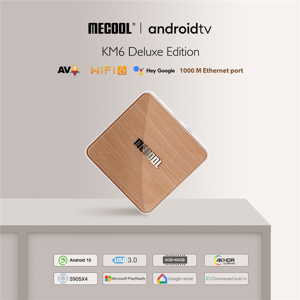 Buy High Speed Mecool Km6 Deluxe Edition 4gb Ram Ddr4 Wifi 6 2021 ...