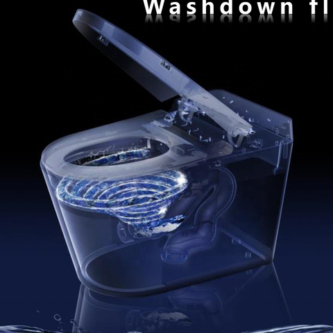Buy High-tech Intelligent Toilet Automatic Flip Wc Floor Mounted ...