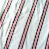 Hign quality woven soft hand feel stripe twill metal yarn 100% rayon fabric