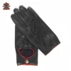 HLI-034 58 Top Fashion Men Genuine Leather Gloves Wrist Sheepskin Glove For Man Thin Winter Driving Five Finger Rushed