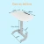 Import Home and Office Height Adjustable Movable Pneumatic Single Column Lifting Desk Lecture Table with wheels from China