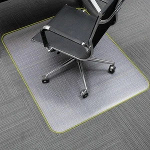 Home Office Pc Desk Anti Slip Clear Dull Polish Spiked Plastic Roll Flooring Door Carpet Chair Floor Mat with Studded Backing