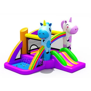 Home use wholesale nylon inflatable castle/unicorn inflatable bouncer