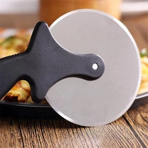 HOMETREE Pasta Dough Pizza Knife Stainless Steel Pizza Knife Plastic Handle Round Pizza Knife Kitchen Baking H114