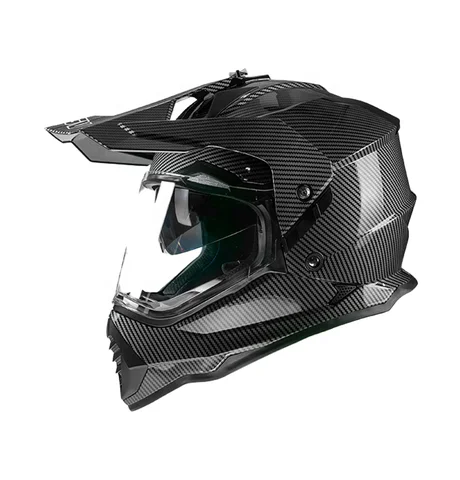 Buy Hot Anti Glare Dual Lens Abs Men Black Motocross Helmet Factory