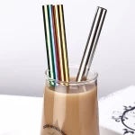 Hot Sale 12mm Reusable Stainless Steel Boba Straw, Bubble Straw
