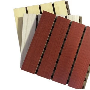 Hot sale 12mm wood fiber slot perforated fire proof acoustic panels