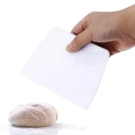 Hot Sale 2021  Cream Scraper Plastic Dough Scraper Trapezoidal Cutter Knife Intestine Powder Cutter Cream Cake Dough Cutter