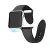 Hot sale Apple iWatch series 1/2/3/4/5/6 pure color soft double nail silicone strap rubber strap