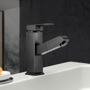 Hot Sale Bathroom Basin Faucet Single Handle Pull Down Cold And Hot Water Mixer Faucet