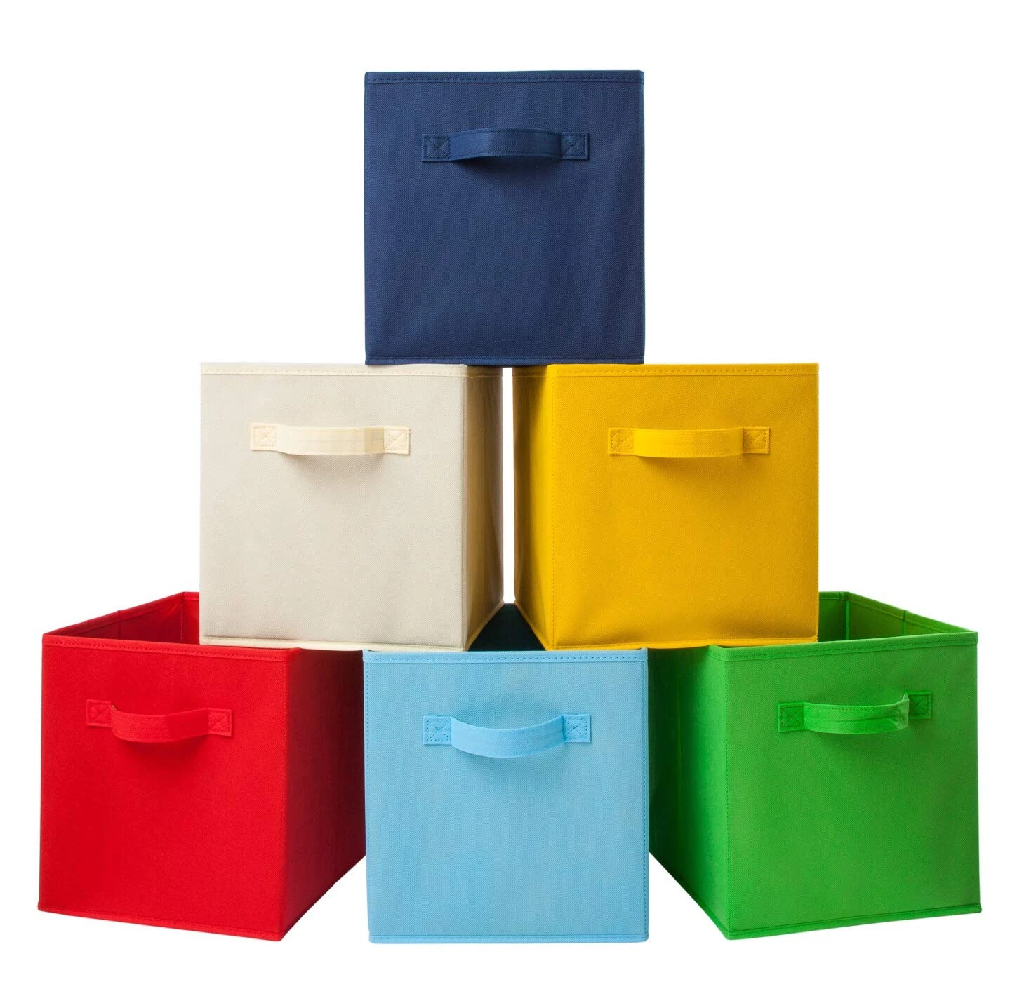 Hot Sale Collapsible Foldable Fabric Cloth Storage Cube With Handles