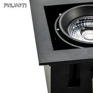 Hot sale commercial aluminum free disassembly recessed mounted double heads gu10 24w 36w indoor led spot downlight