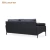 Import hot sale home sofa set furniture modern black leather sofa for office from Hong Kong