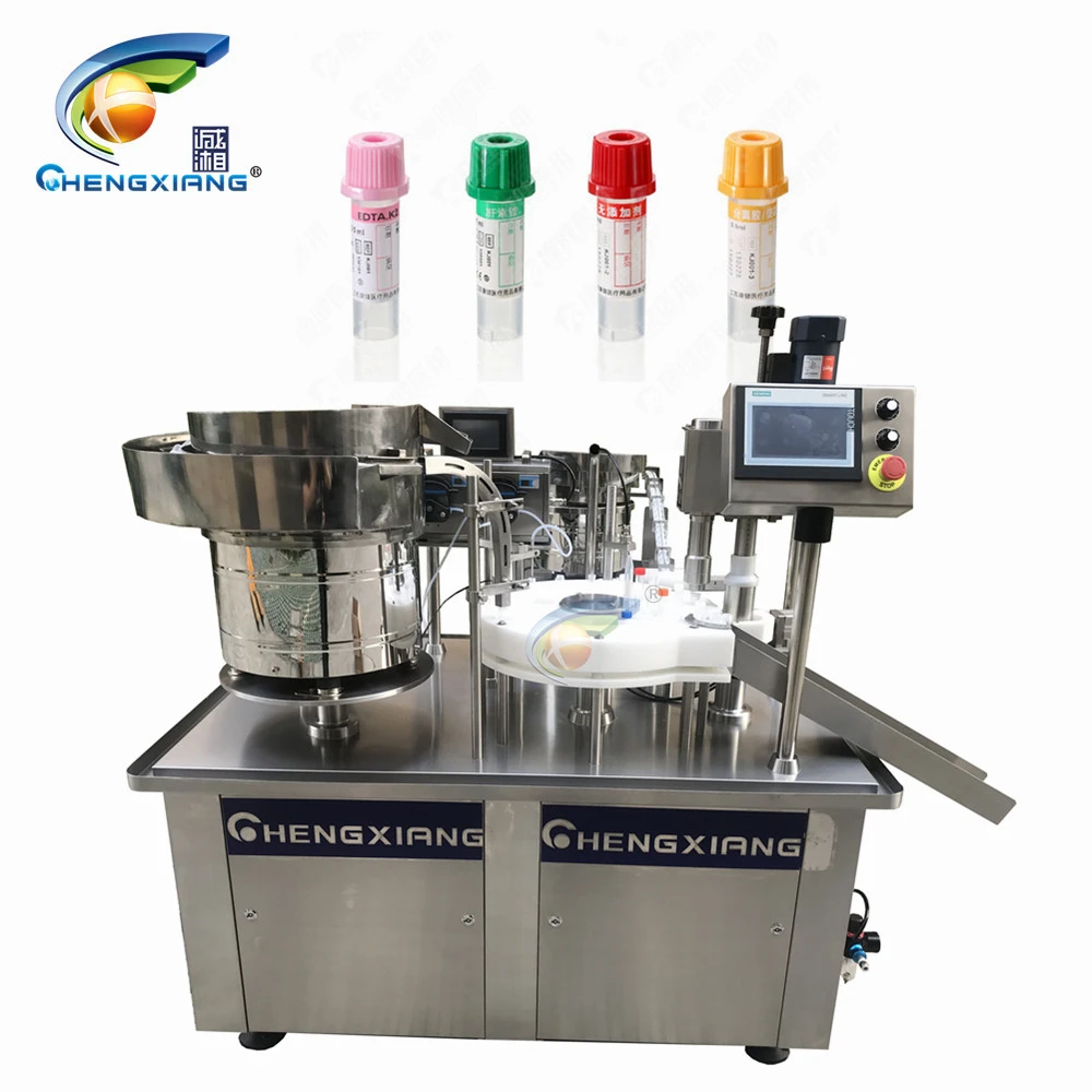 Hot sale in UK vacuum blood collection tube filling machine,test tube filling capping machine