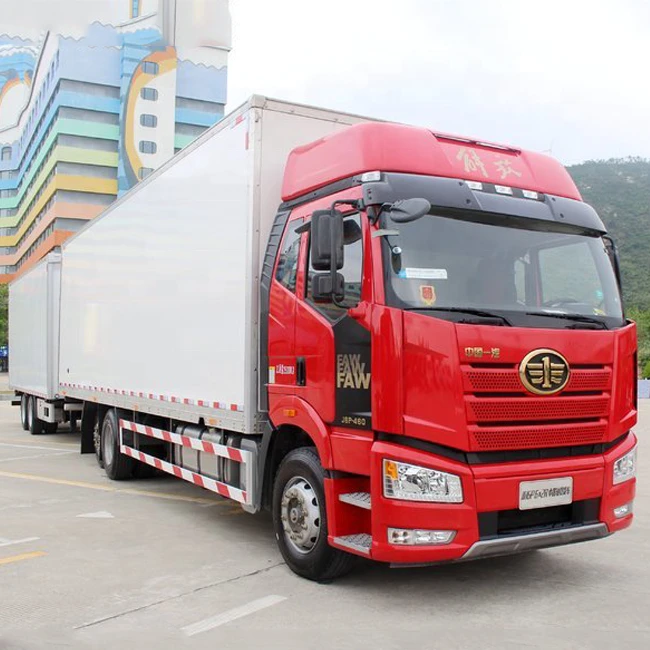 Hot sale J6P 460hp 25 ton 6x4 small van truck cargo