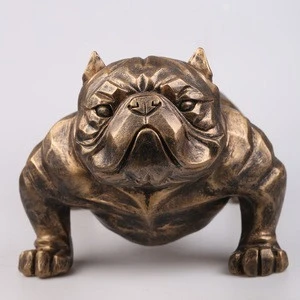 Hot sale office home bully dog resin dog statues