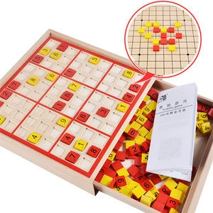 Hot sale wholesale educational wooden sudoku board games