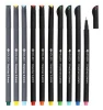 Hot Sales 12 Colors Fineliner Color Pen Set, 0.4 mm Fineline Drawing Pen, Porous Fine Point Art Markers Pen