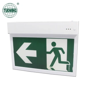 Hot Sell Emergency Exit Sign Light  Plastic Fire Control Exit Sign Emergency light