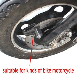 Hot Selling Disc Lock Alarm Motor Bike Lock Bike Padlock Hardened Metal  For Motorcycles Bicycles With 2 Keys Made In China