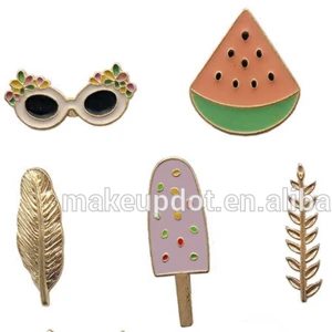 hot selling fashion whole seller customer design enamel pins for eye glasses,cats,icecream
