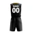 Import Hot Selling Men Fashionable Black Custom Design printed sublimated Basketball Uniform for sportswear from China