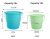 Import HQ2336 household 15L capacity plastic water bucket from China