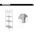 Import Indoor balcony book shelf 4 tier ladder bookcase bookshelf  plant stands metal   ladder plant stand from China