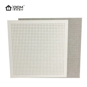 Indoor Decorative 12mm Paper Surface Gypsum Board Perforated Drywall Plasterboard