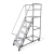 Import Industrial Powder Coated Metal Heavy Loading Safety Mobile Platform Ladder from China