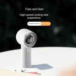 Intelligent Digital Display Portable & Wearable Mini Fan Hand-Held Rechargeable New Design portable cooling fan