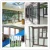 Import Interior sliding door system glass aluminium tilt and slide doors accordion from China