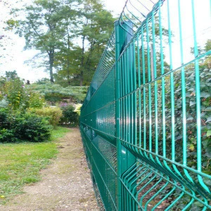 iron welding wire mesh garden fence / 3 V folded wire mesh fence panel / welded fence panels for sale
