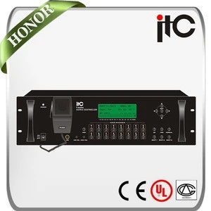 ITC T-6600 8 Inputs 16 Outputs Background Music and Voice Evacuation Public Address System
