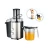 Import Juicer Machine Fruit and Vegetable Juicer Extractor Wide Mouth Centrifugal Electric Juicer,  Stainless Steel, Dual-Speed from China