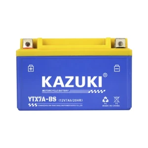 KAZUKI Motorcycle starter Battery 12V 7Ah Orange Sealed maintenance free Gel Battery YTX7A